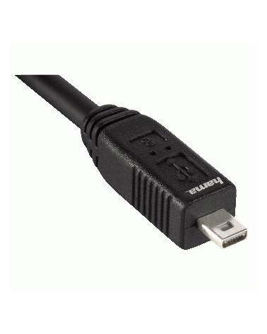 icecat_Hama USB 2.0 Kabel B8 Pin USB A - mini USB B schwarz 1,8 m, 74204