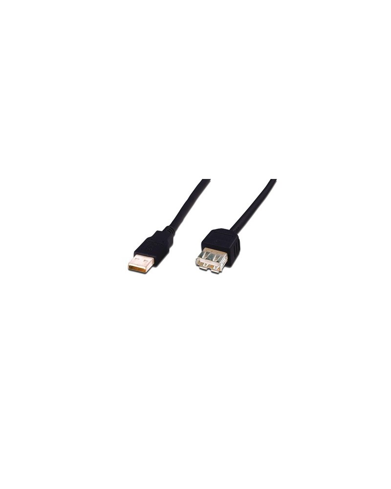 icecat_ASSMANN DIGITUS USB 2.0 VerlÃ¤ngerungskabel, Typ A St Bu, 1.8m, sw, AK-300202-018-S