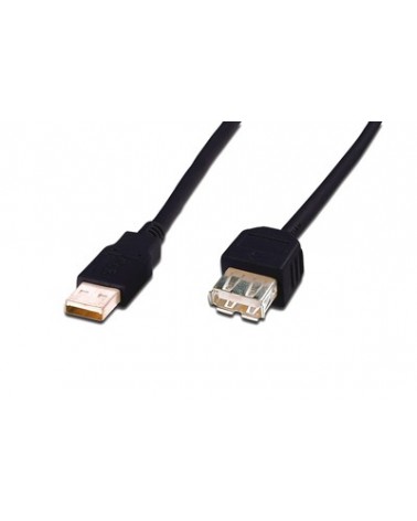 icecat_ASSMANN DIGITUS USB 2.0 VerlÃ¤ngerungskabel, Typ A St Bu, 1.8m, sw, AK-300202-018-S