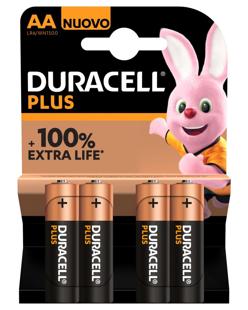 icecat_Duracell Duracell Plus Extra Life MN 1500 4er Bl. Mignon Batterie, 04401