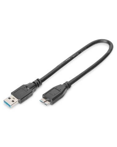 icecat_ASSMANN DIGITUS USB 3.0 Anschlusskabel, USB A - mikro USB B St St,0.5m, AK-300117-005-S