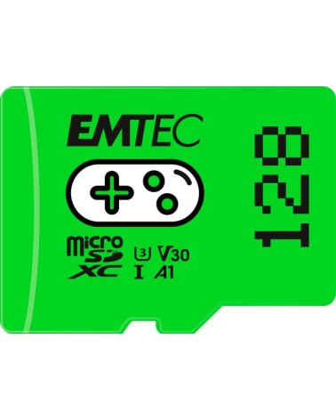 icecat_EMTEC MicroSD Card 128GB SDXC CL.10 UHS1 U3 V30 A1 Gaming, ECMSMDM128GXCU3G