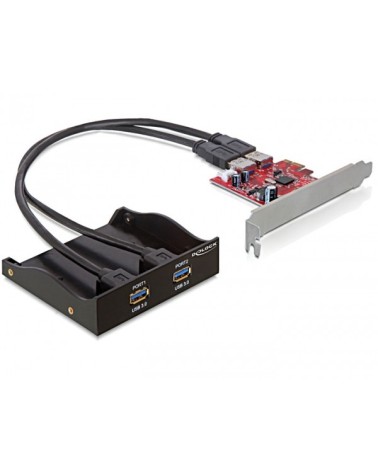 icecat_Delock USB 3.0 Front Panel 2-Port inkl. PCI Express Card, Controller, 61775