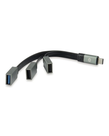icecat_DIGITAL DATA Conceptronic HUBBIES USB 3.1 Type-C zu 1-Port USB 3.0 grau, HUBBIES01G