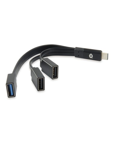 icecat_DIGITAL DATA Conceptronic HUBBIES USB 3.1 Type-C zu 1-Port USB 3.0 schwarz, HUBBIES01B