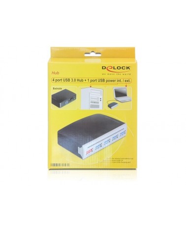 icecat_Delock HUB USB3.0  4 Port extern, 1 Port USB Strom intern   extern, 61898