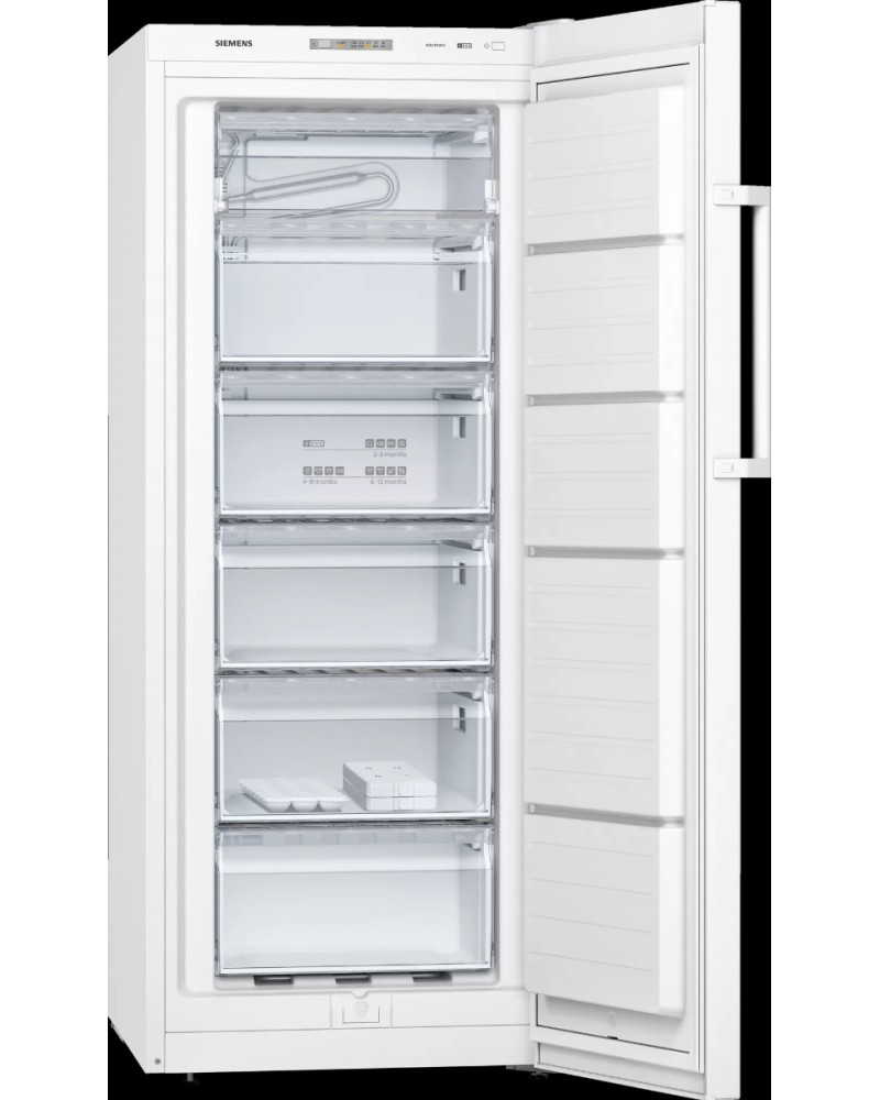 4242003848883 - SIEMENS iQ300 Freistehender Gefrierschrank 146 x 60 cm weiß [ EEK E   Skala A bis G ] GS24VVWEV