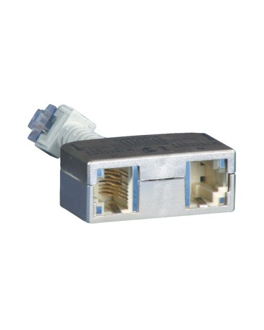icecat_METZ CONNECT RJ45 Anschlussverdoppler (Ethernet Ethernet) 2 Stück, 130548-03-E