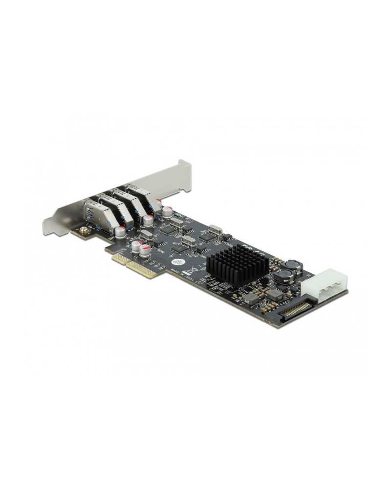 icecat_Delock PCIe x4  4x extern USB 3.2 Gen 1 Typ-A, USB-Controller, 89008