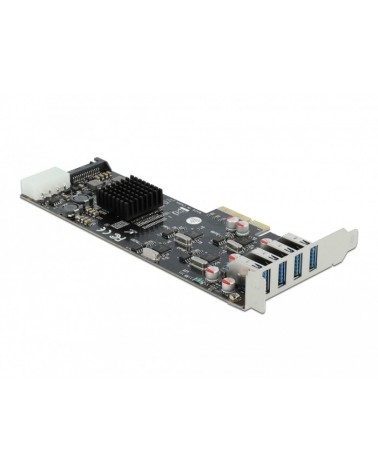 icecat_Delock PCIe x4  4x extern USB 3.2 Gen 1 Typ-A, USB-Controller, 89008