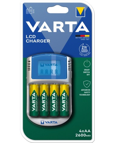icecat_Varta LCD Charger 12V USB inkl. 4 Akkus 2600 mAh Mignon AA, 57070201451
