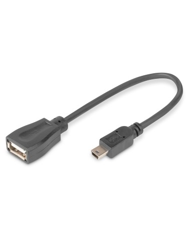 icecat_ASSMANN DIGITUS USB 2.0 Adapterkabel, OTG, Typ mini B - A St Bu, 0,2m, AK-300310-002-S