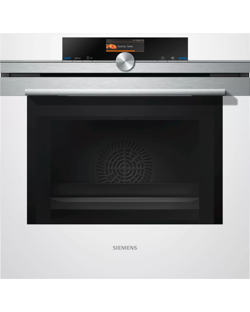 4242003672006 - HM676G0W1 SIEMENS iQ700 HM676G0W1 Einbau-Backofen mit Mikrowellenfunktion - 60x60 cm Weiß HM676G0W1 4242003672006