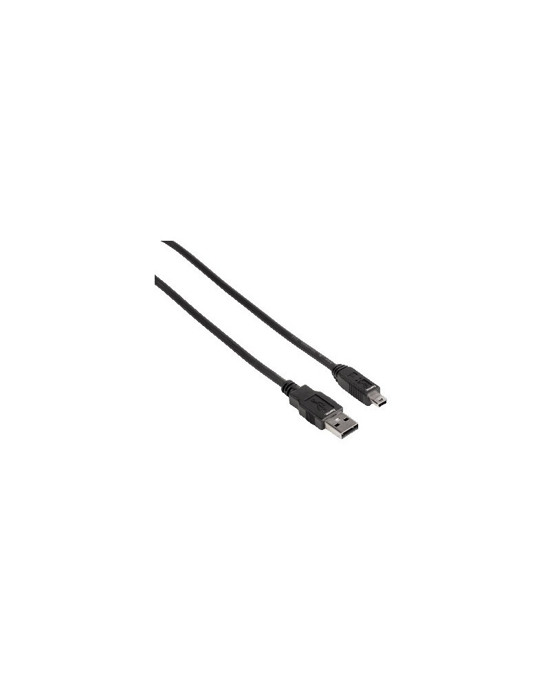 icecat_Hama USB 2.0 Kabel B5 Pin USB A - mini USB B schwarz 1,8m, 74201