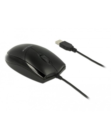 icecat_DELOCK Optische 3-Tasten USB Desktop-Maus lautlos schwarz, 12530
