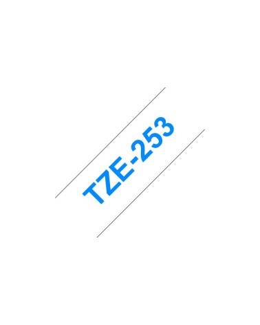 icecat_Brother Schriftbandkassette TZE-253 weiß blau 24 mm, TZE253