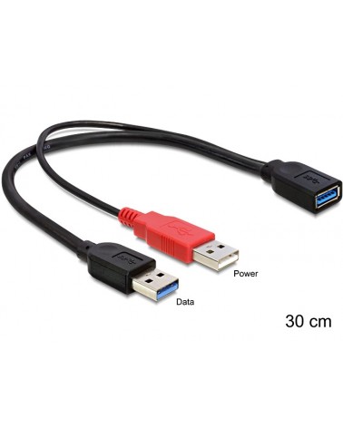 icecat_Delock USB 3.0 Y-Kabel 2x Stecker A  Buchse A, 83176