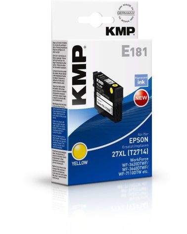 icecat_KMP Printtechnik AG KMP Patrone Epson T2714 yellow pigm. 1100 S. E181 remanufactured, 1627,4009