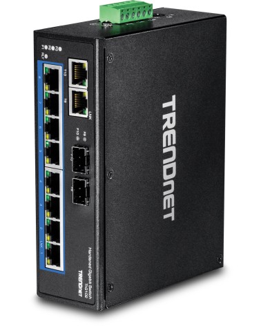 icecat_TRENDnet Industrie Switch 10Port Gbit Unmanaged IP30 Metall, TI-G102