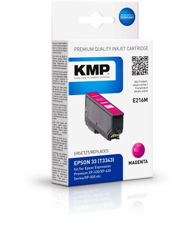 icecat_KMP Printtechnik AG KMP Patrone Epson T3343 magenta 300 S. E222M remanufactured, 1633,4806
