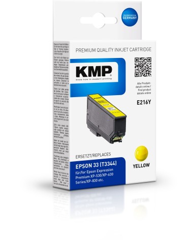 icecat_KMP Printtechnik AG KMP Patrone Epson T3344 yellow 300 S. E222Y remanufactured, 1633,4809