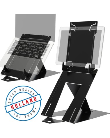 icecat_R-GO Tools R-Go Laptop-TabletstÃ¤nder 10-22 Max.5KG schwarz retail, RGORIDUOBL