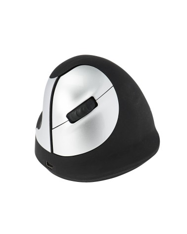 icecat_R-GO Tools R-Go Maus HE ergonomisch links Bluetooth groÃŸ schwarz silber retail, RGOHEWLL