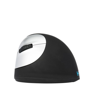 icecat_R-GO Tools R-Go Maus HE ergonomisch links Bluetooth groÃŸ schwarz silber retail, RGOHEWLL