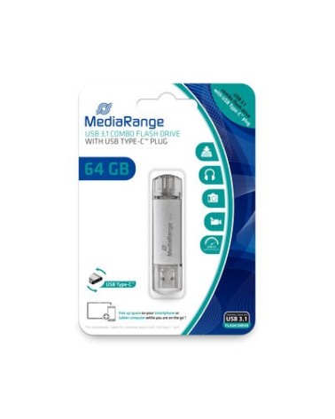 icecat_Media Range MediaRange USB-Stick 64 GB USB 3.1 combo mit USB Type-C, MR937
