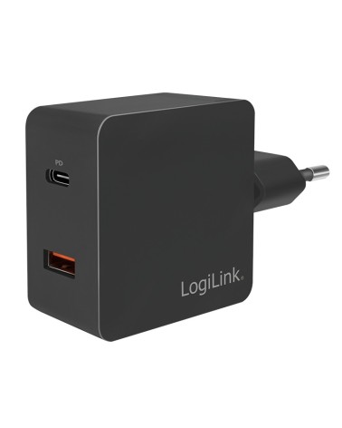 icecat_LogiLink USB Wall Charger 2port,w PD,USB-AF \& USB-CF,18W,sch, PA0220