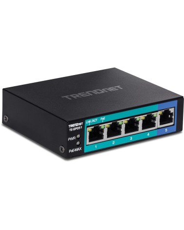 icecat_TRENDnet 5-Port Gigabit PoE+ Switch, TE-GP051