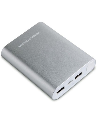icecat_Powerbank Realpower PB12000 Type C silver, Quick Charge2.0, 176634