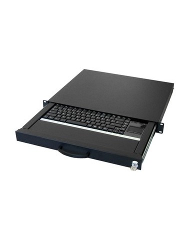icecat_aixcase 19 Rack 1U Tastatur US Touchpad USB schwarz, AIX-19K1UKUSTP-B