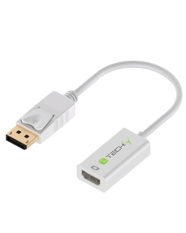 icecat_Techly Adapter - DisplayPort 1.2 Stecker auf HDMI 15cm, IADAP-DP-HDMIF2