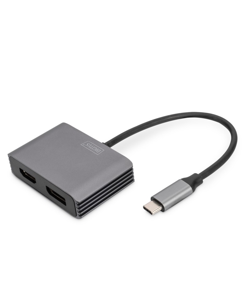 icecat_ASSMANN Digitus USB Type-CÂ™ 4K 2in1 DisplayPort + HDMI Grafik-Adapter, DA-70826