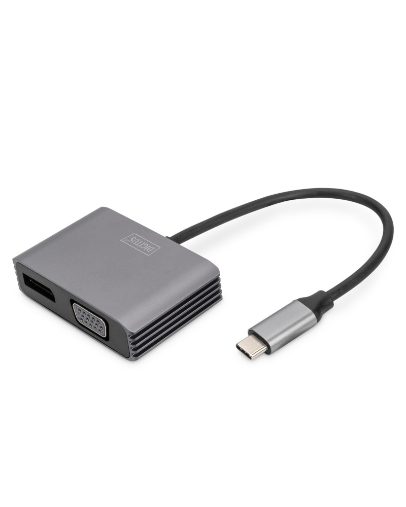 icecat_ASSMANN Digitus USB Type-CÂ™ 4K 2in1 DisplayPort + VGA Grafik-Adapter, DA-70827