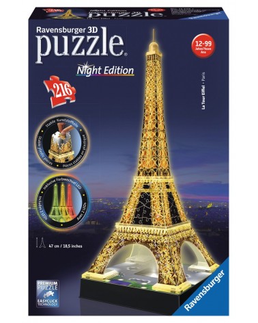 icecat_Ravensburger 3D Puzzle-Bauwerke Eiffelturm bei Nacht, 12579