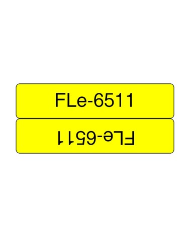 icecat_Brother Schriftband FLe-6511 Einzelfähnchen-Etiketten gelb (72 Stück), FLE6511