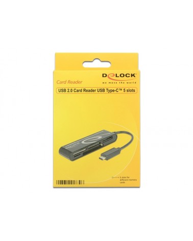 icecat_Delock USB-C Card Reader, Kartenleser, 91739