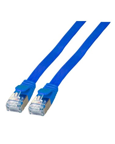 icecat_DNTE Flachpatchkabel RJ45 , U FTP Cat.6A 0,25m blau, K5545BL.0,25