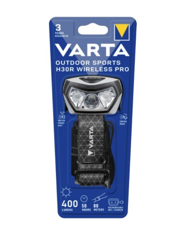 icecat_VARTA Outdoor Sports H30R Wireless Pro Stirnlampe mit Akku, 18650101401