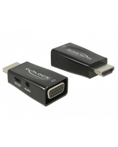 icecat_Delock Adapter HDMI-A Stecker  VGA Buchse mit Audio, 65901