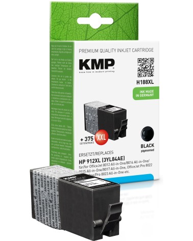 icecat_KMP Printtechnik AG KMP Patrone HP HP912XL 3YL84AE black H188X kompatibel, 1765,0001