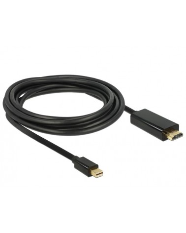 icecat_Delock mini DisplayPort 1.1 Stecker HDMI-A Stecker 3m schwarz, 83700