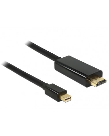icecat_Delock mini DisplayPort 1.1 Stecker HDMI-A Stecker 3m schwarz, 83700
