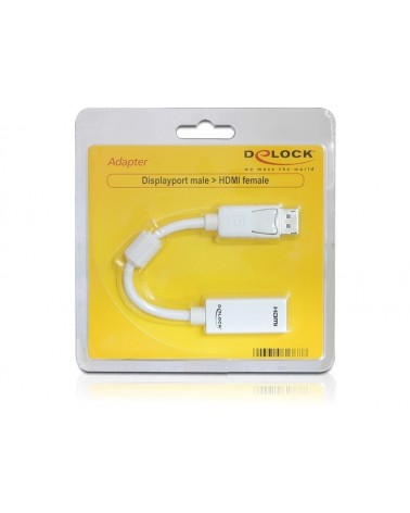 icecat_Delock Adapter Displayport Stecker  HDMI Buchse weiß, 61767
