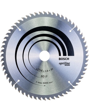 icecat_Bosch KreissÃƒÂ¤geblatt Optiline Wood, 254mm, 2608640444