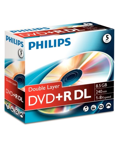 icecat_Philips DVD+R 8.5GB 120Min DL 8x Jewelcase(5 Dis, 11-040-036