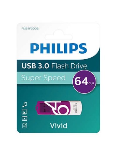 icecat_Philips USB 3.0             64GB Vivid Edition Purple, FM64FD00B 00