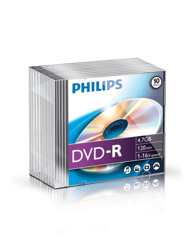 icecat_Philips DVD-R 4.7GB 120Min 16x Slimcase  10 Disc, 11-040-022